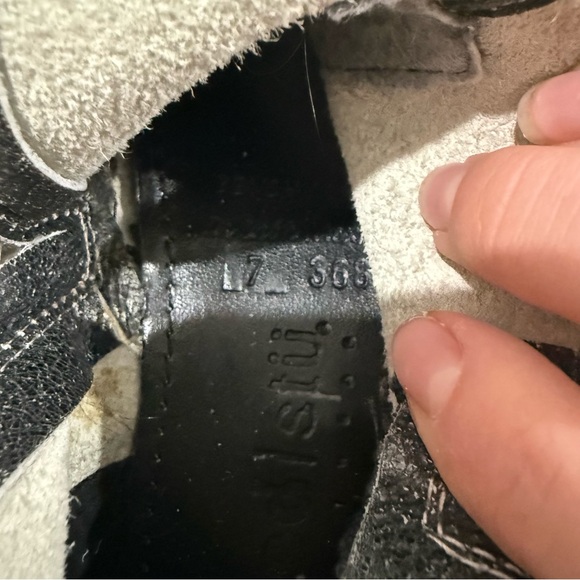 Bed Stu Ankle Booties Becca Distressed in Black Leather - Picture 14 of 14